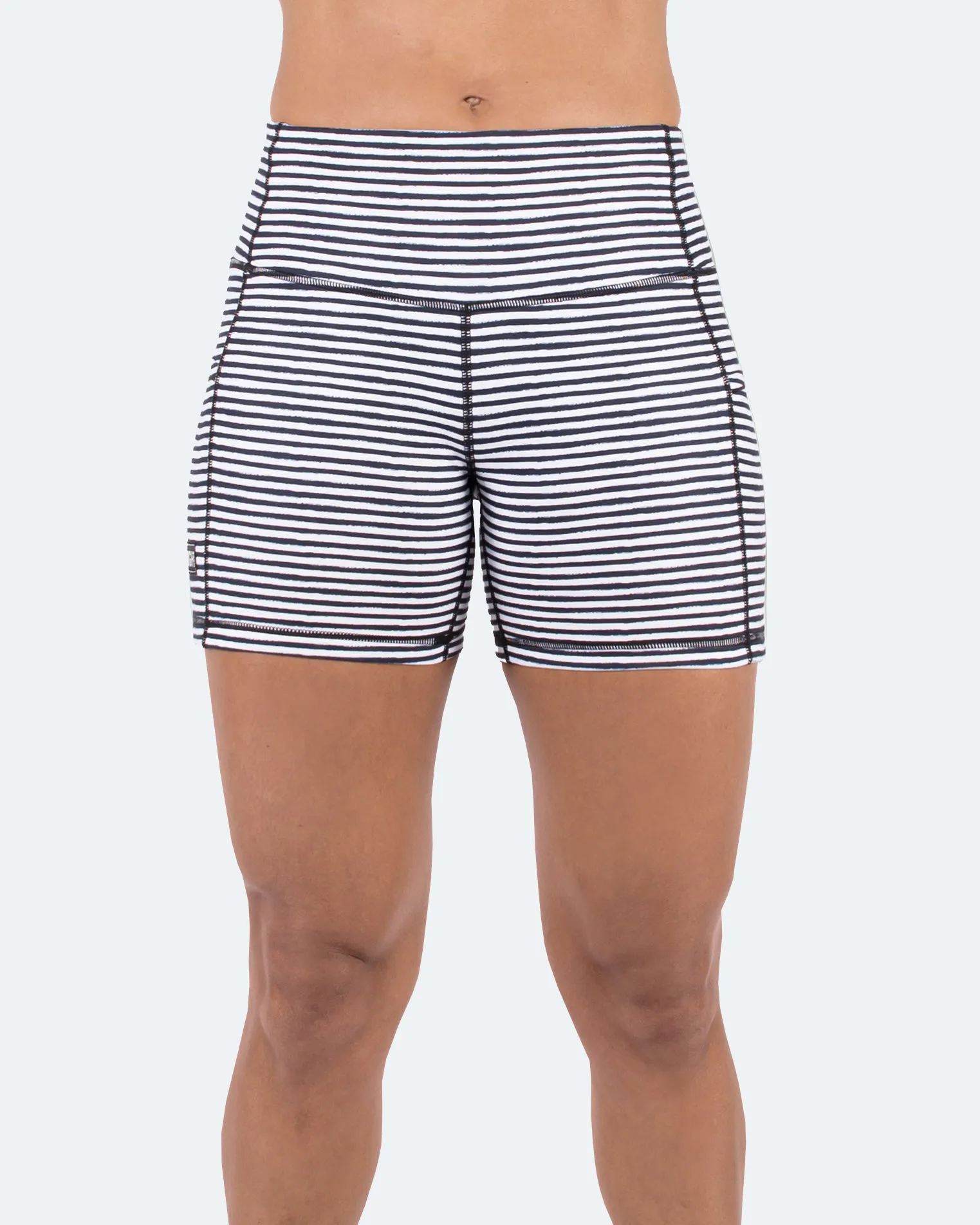 Women's  5" High Waist Biker Shorts Yoga Workout Running Compression Gym Shorts Side Pockets