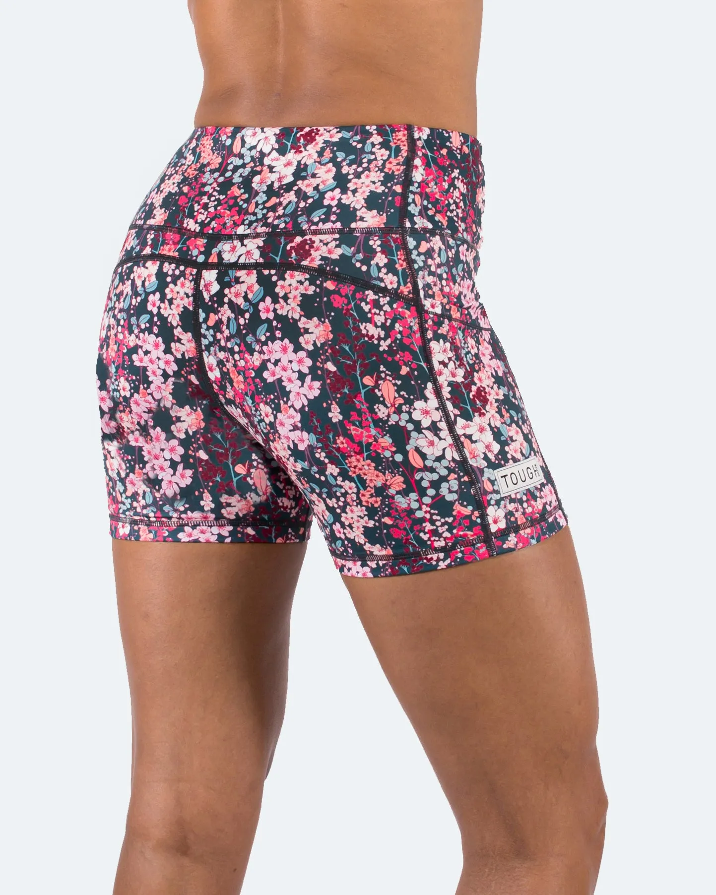 Women's  5" High Waist Biker Shorts Yoga Workout Running Compression Gym Shorts Side Pockets