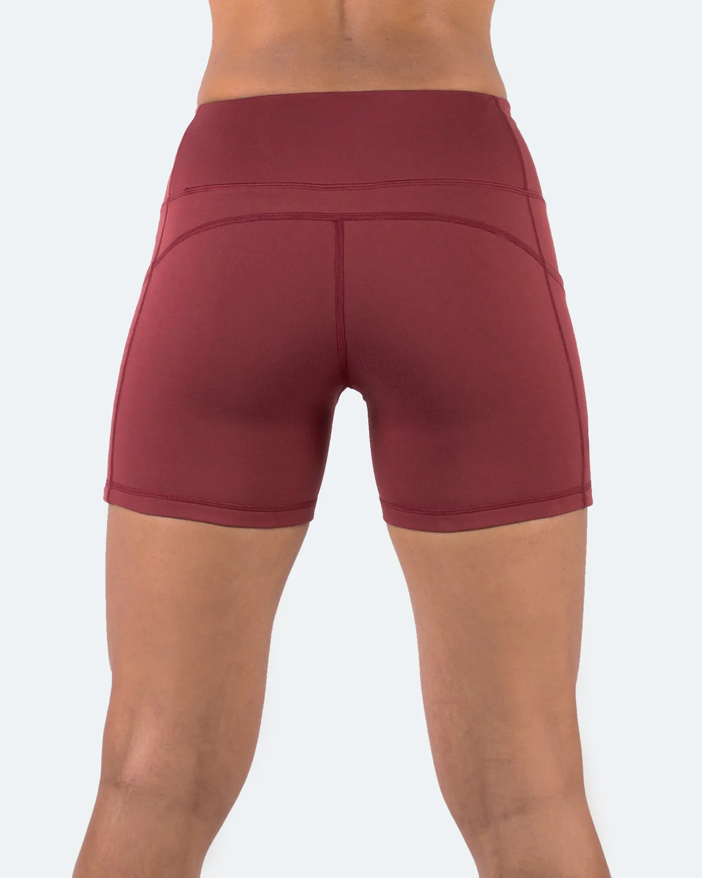 Women's  5" High Waist Biker Shorts Yoga Workout Running Compression Gym Shorts Side Pockets
