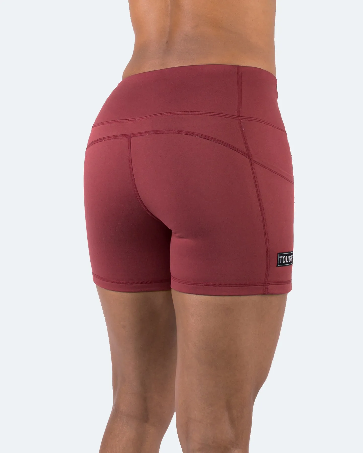 Women's  5" High Waist Biker Shorts Yoga Workout Running Compression Gym Shorts Side Pockets