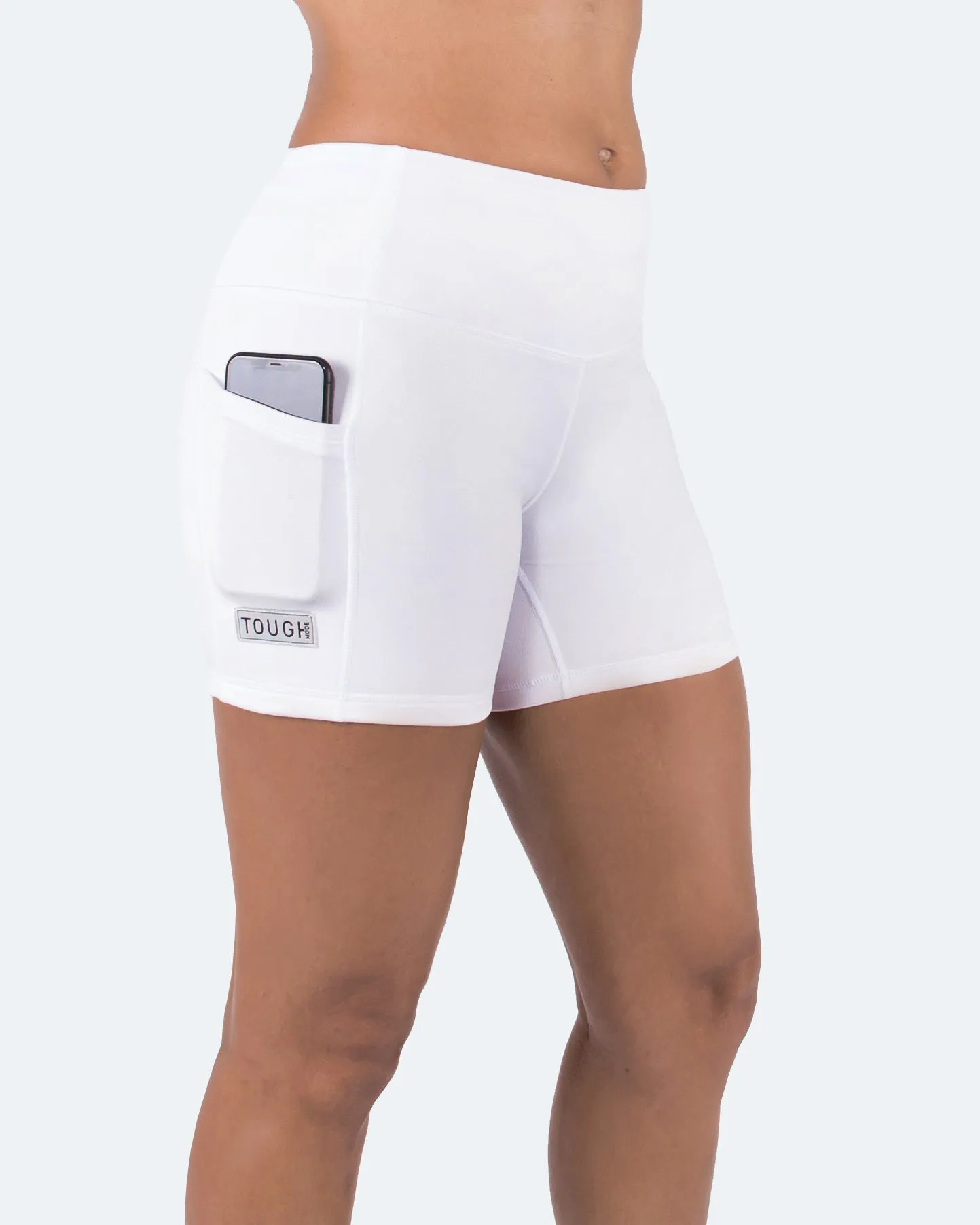 Women's  5" High Waist Biker Shorts Yoga Workout Running Compression Gym Shorts Side Pockets
