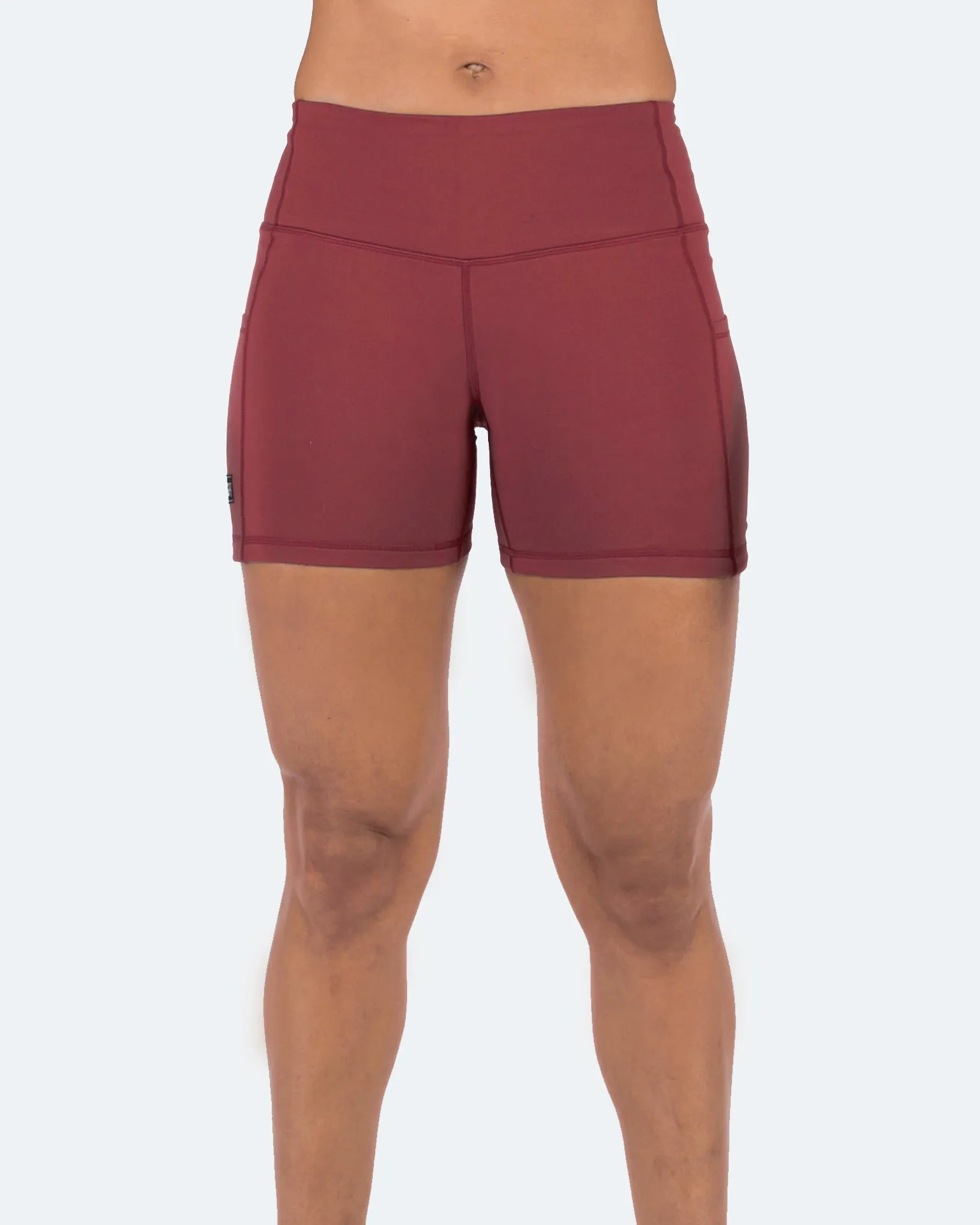 Women's  5" High Waist Biker Shorts Yoga Workout Running Compression Gym Shorts Side Pockets
