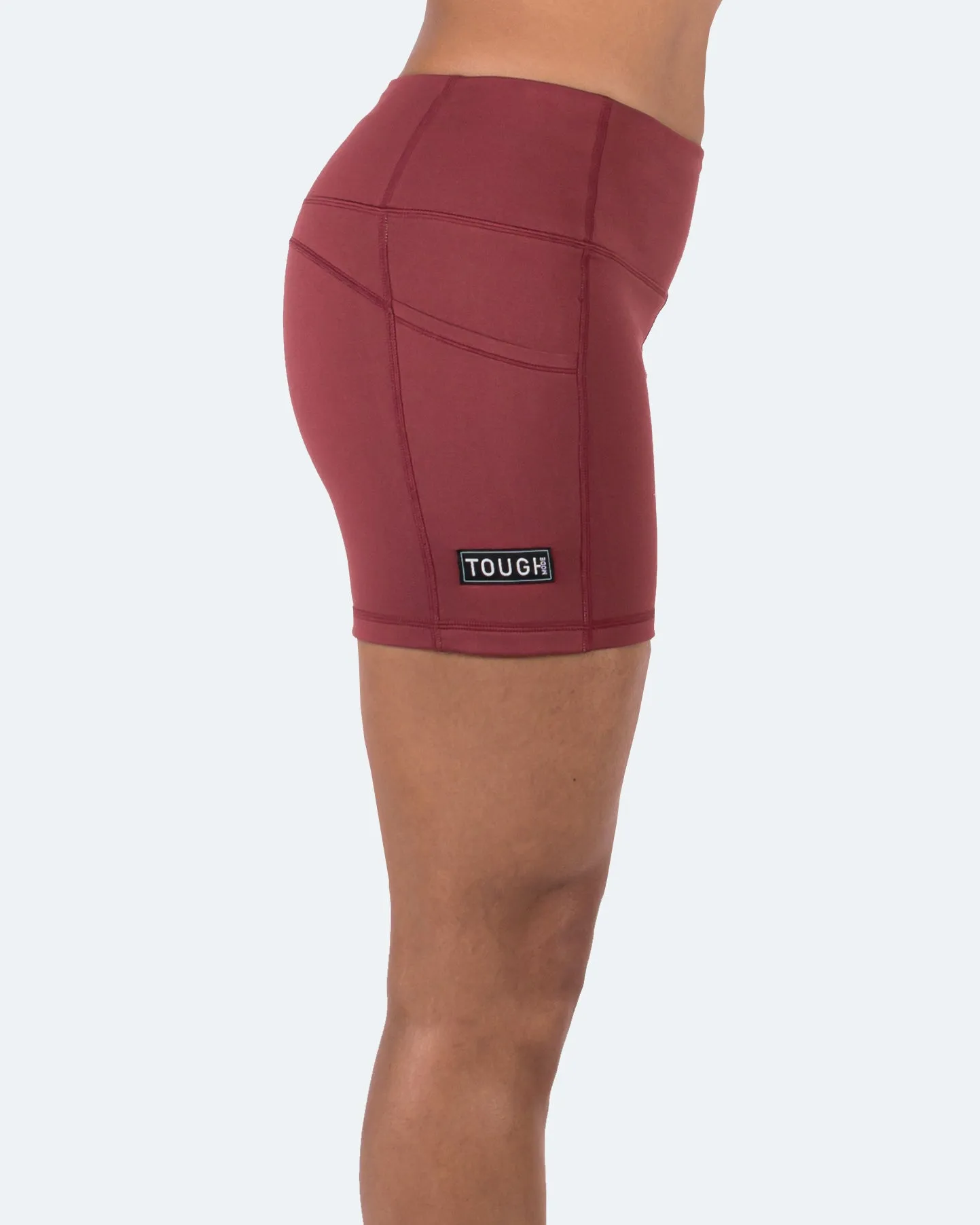 Women's  5" High Waist Biker Shorts Yoga Workout Running Compression Gym Shorts Side Pockets