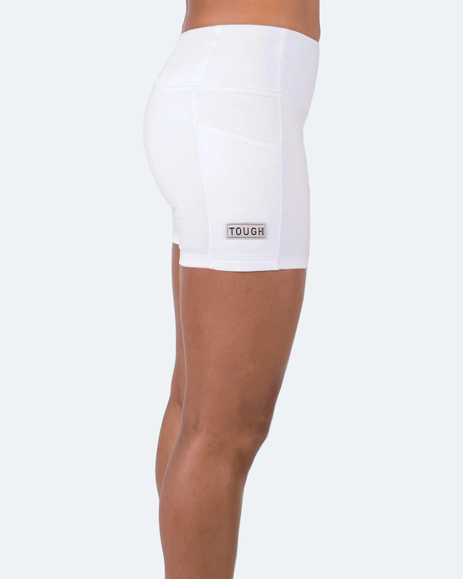 Women's  5" High Waist Biker Shorts Yoga Workout Running Compression Gym Shorts Side Pockets