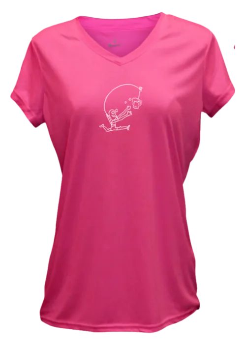 Women's Reflective Short Sleeve Shirt - Drinker with a Running Problem